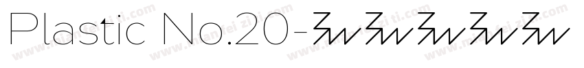 Plastic No.20字体转换